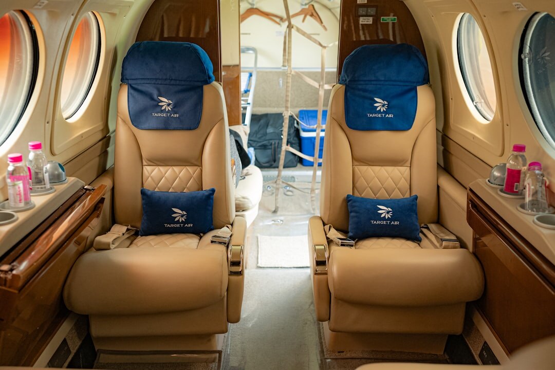luxury private jet interior